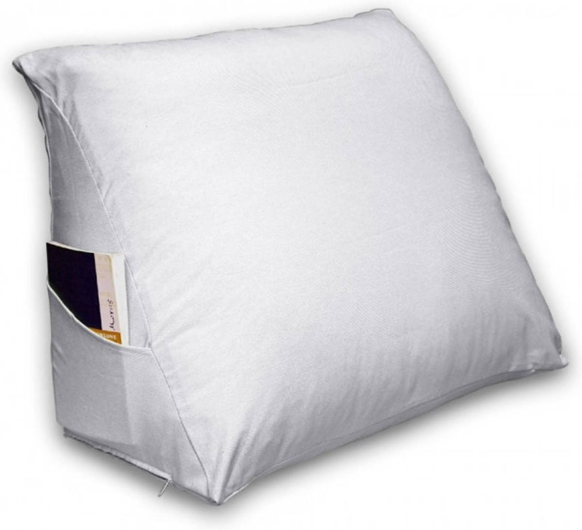 Slaaptextiel Zavelo® Leeskussen Wit - Incl Sloop - Zéér Stevig - Lekker Lui Lezen Kussen