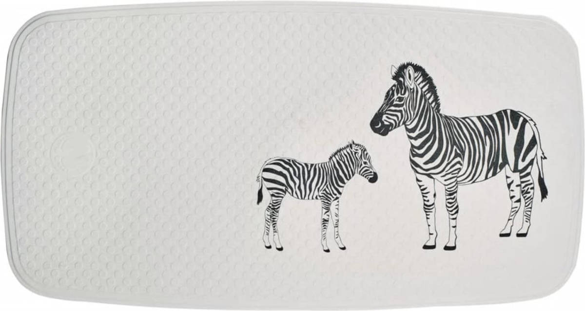 RIDDER Badmat Zebra 38x72 Cm Wit En Zwart