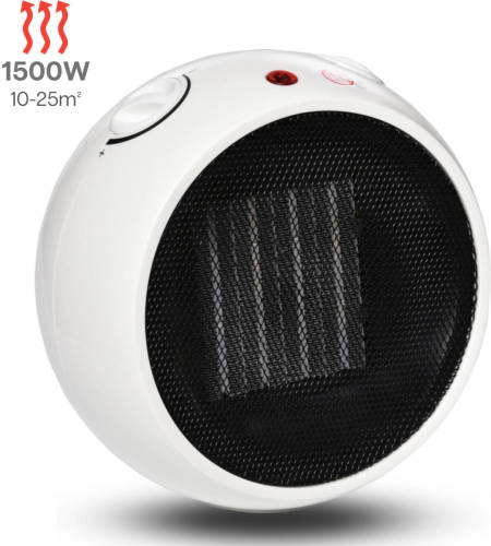 Zenzee Keramische Kachel - Ventilatorkachel - Heater - Regelbare Thermostaat - 6-38°c - 1500 W