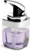 Zeepdispenser, Vierkant, 444 Ml, Zilver - Simplehuman