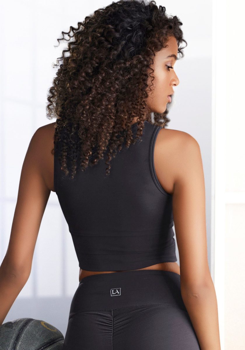 active by Lascana Crop-top met kleine aanrimpeling