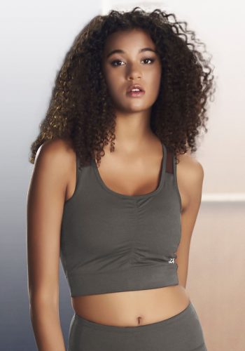 active by Lascana Crop-top met kleine aanrimpeling