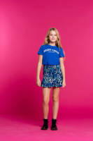 Geisha T-shirt met tekst blauw