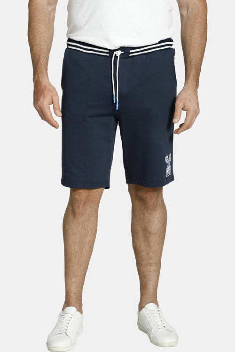 Charles Colby regular fit short BARON POLLOCK Plus Size donkerblauw