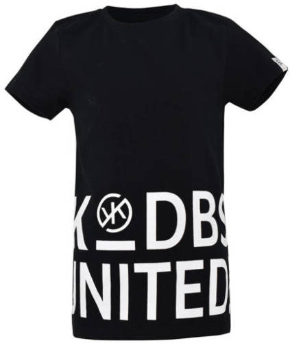 KIDDO T-shirt Ferdi met tekst zwart