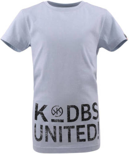 KIDDO T-shirt Branco met printopdruk lichtblauw