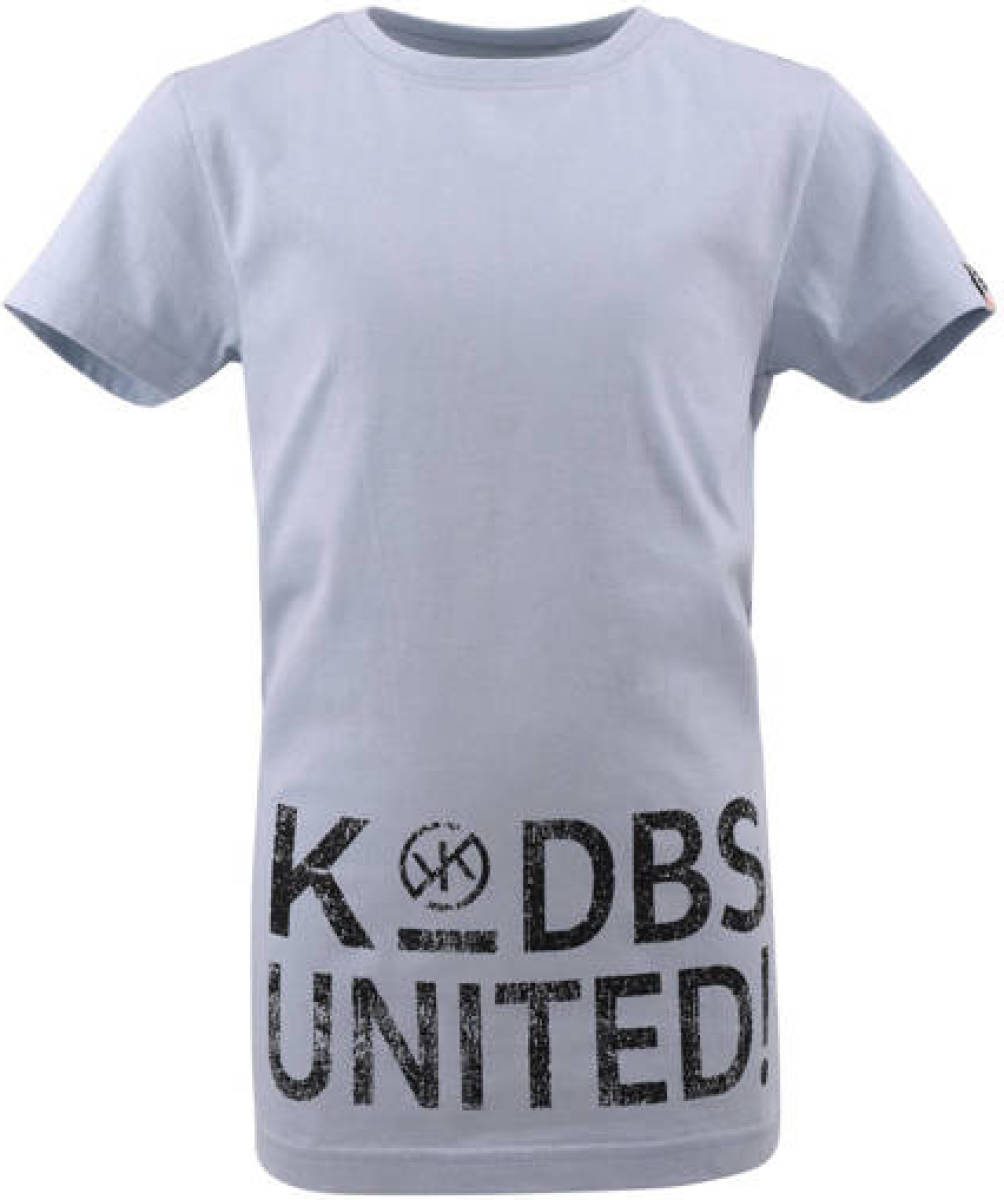 KIDDO T-shirt Branco met printopdruk lichtblauw