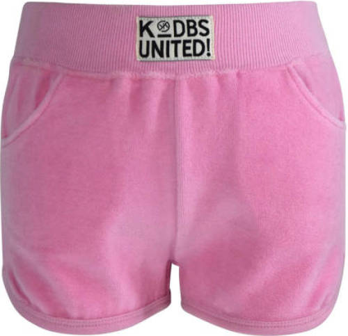 Born by Kiddo United fluwelen regular fit short Jonna roze