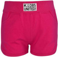 Born by Kiddo United regular fit short Gea met tekst fuchsia