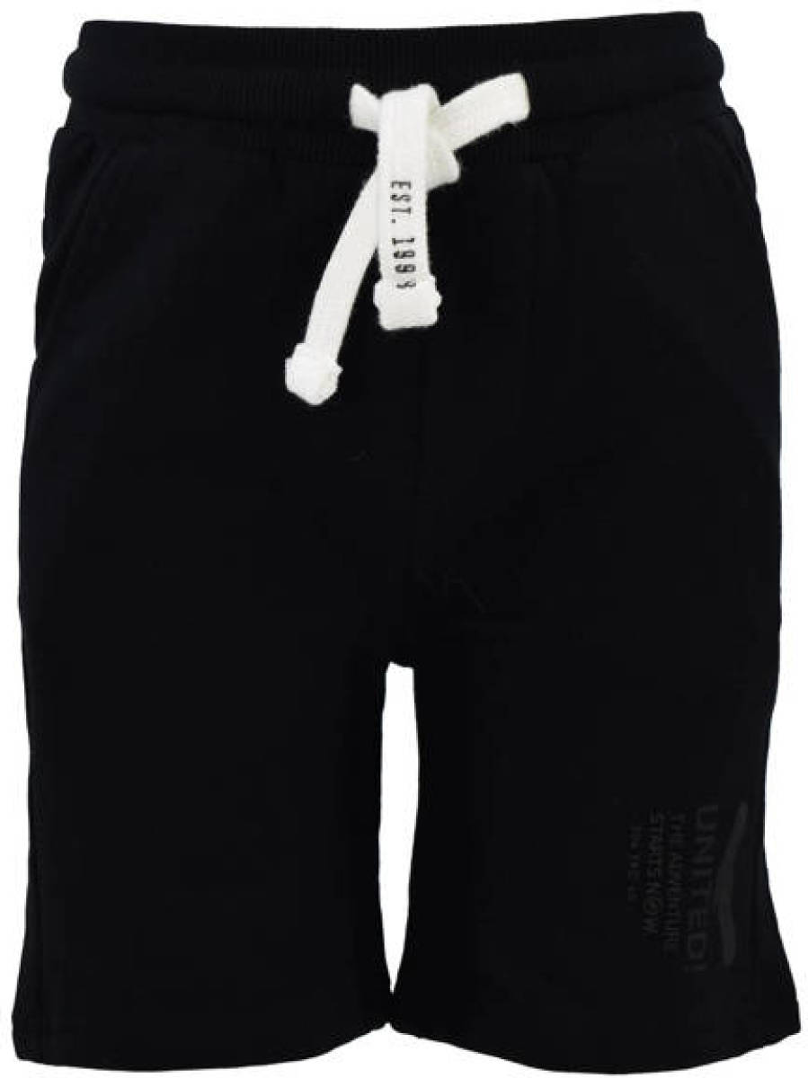 Born by Kiddo United regular fit short Mart zwart