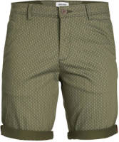 JACK & JONES PLUS SIZE regular fit short JPSTBOWIE Plus Size met all over print groen