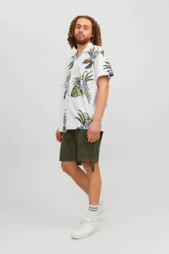 JACK & JONES PLUS SIZE regular fit cargo short JPSTMARLEY Plus Size groen