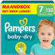 Pampers Baby-Dry Maat 7 (15kg+) - 132 luiers maandbox