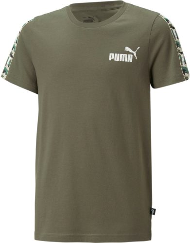 Puma T-shirt met logo donkergroen