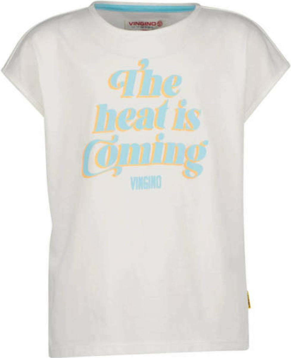 Vingino T-shirt HELEN met tekst wit