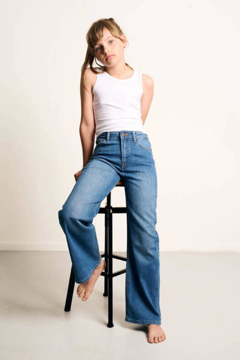 Tumble 'n Dry wide leg jeans Jolien denim medium stonewash