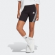 adidas Sportswear slim fit short met logo zwart/wit