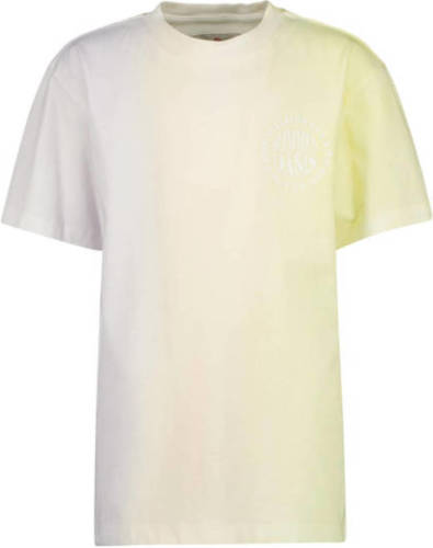Vingino T-shirt JOP licht neon geel/lila
