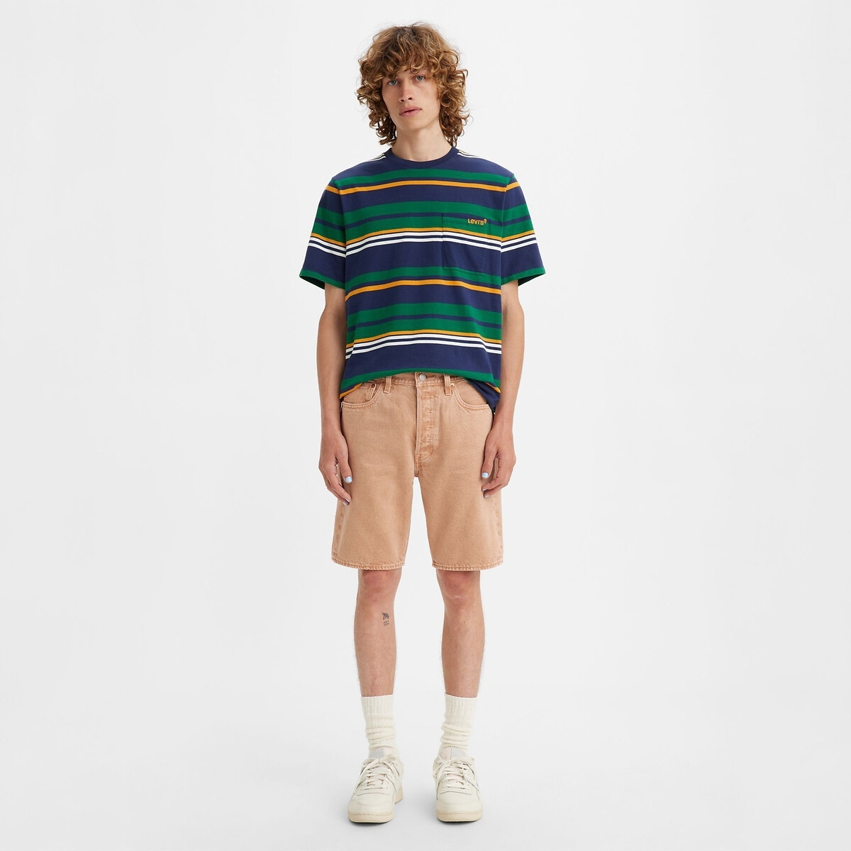 Levi's 501 regular fit short oud roze