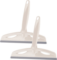 Excellent Houseware Douchewissers/raamwissers - 2 stuks - wit - 20 cm