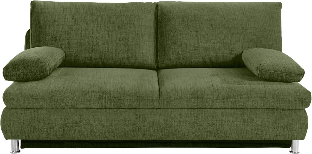 Mr. Couch Nova Via Slaapbank Zermatt Volwaardig bed, naar keuze met koudschuim (140 kg belasting/zitting) of boxspringvering, inclusief Easy-slaapfunctie en bedkist