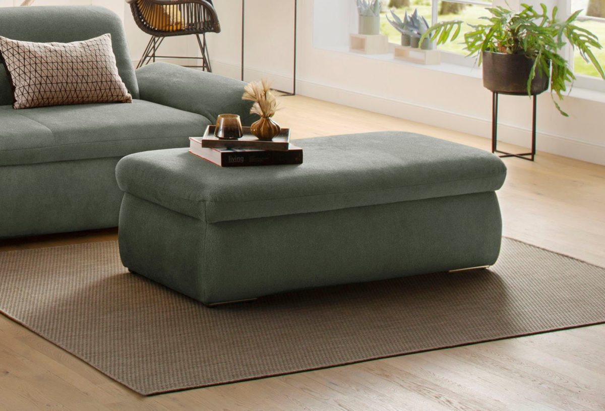 INOSIGN my home Hocker Avesa Met groot opbergvak, passend bij de serie "Avesa", bxdxh: 136x64x43 cm