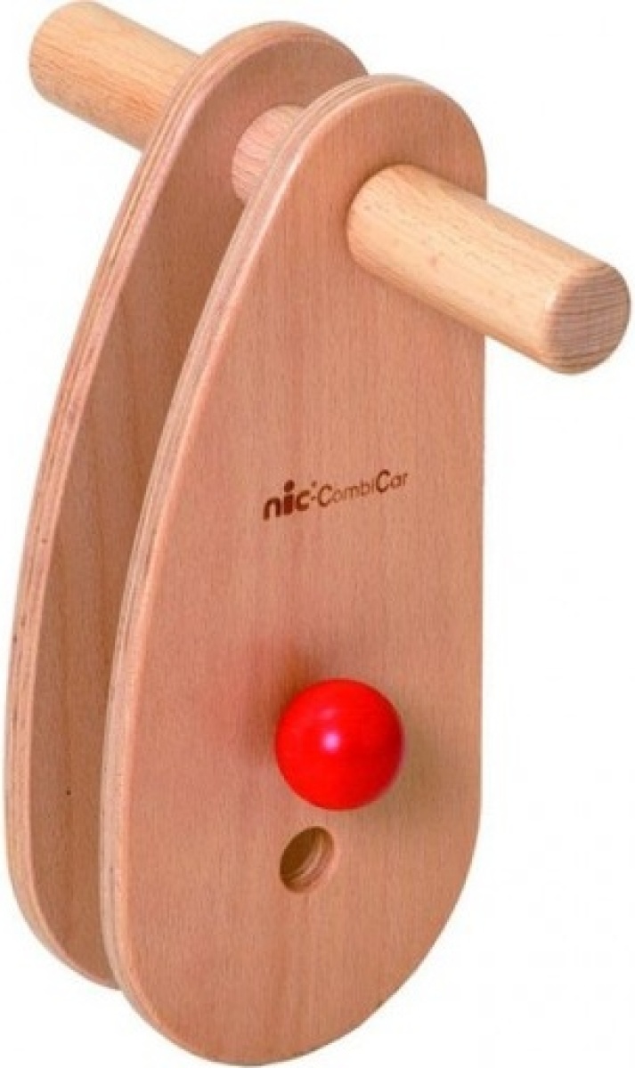 nic loopwagen uitbreiding CombiCar stuur hout bruin