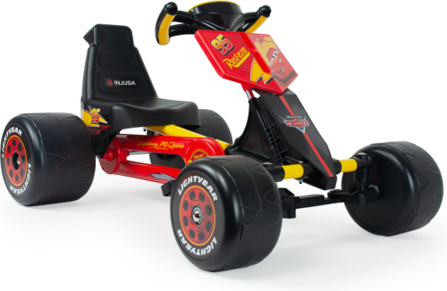 Injusa Cars Lightning McQueen Go Kart zwart/rood/geel