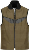 SuperRebel gestreepte bodywarmer groen