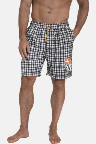 Jan Vanderstorm zwemshort SEVERI grijs/zwart/wit