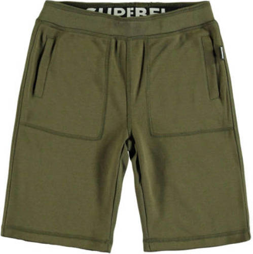 SuperRebel sweatshort Azul donkergroen
