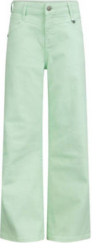 Retour Denim wide leg jeans Celeste licht appelgroen