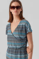VERO MODA playsuit VMDICTE met all over print turquoise