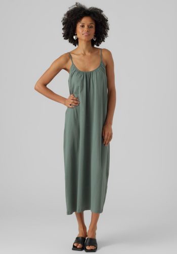 VERO MODA jurk VMLUNA met plooien groen