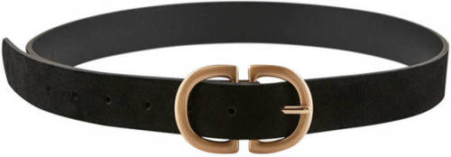 PIECES riem zwart/goud