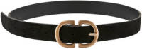 PIECES riem zwart/goud