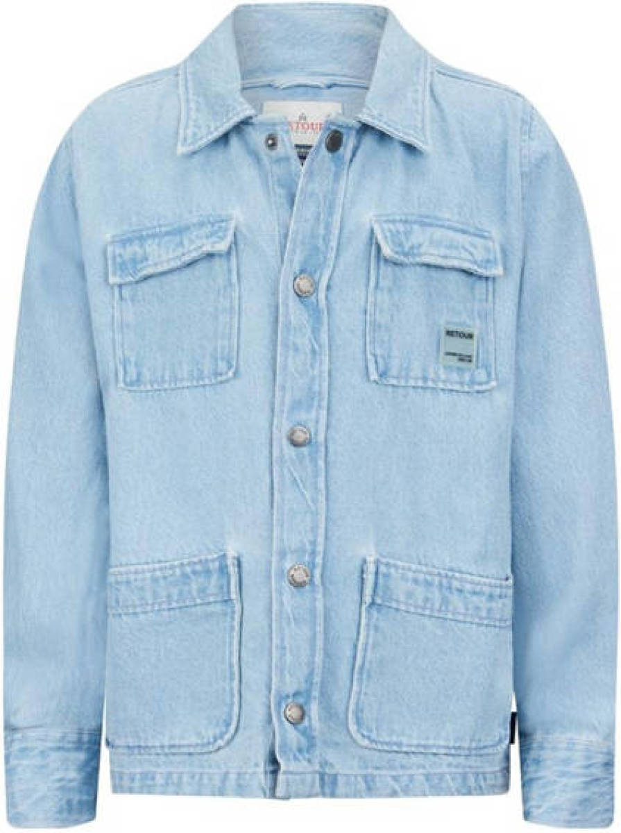 Retour Denim denim overhemd Julian light blue denim
