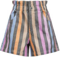 Retour Denim gestreepte high waist short Wendy grijs/roze/multicolor