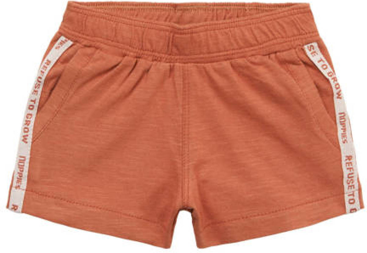 Noppies baby short Madrid van biologisch katoen bruin
