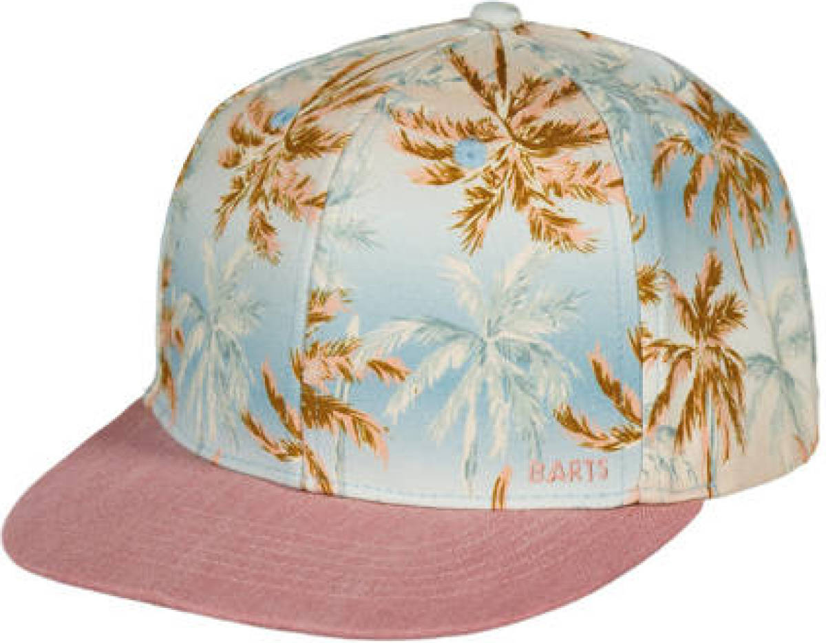 Barts pet Blaize met all-over print lichtblauw/roze