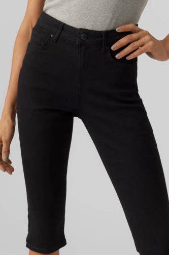 VERO MODA slim fit capri jeans VMJUNE black denim