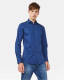 WE Fashion long slim fit overhemd blauw