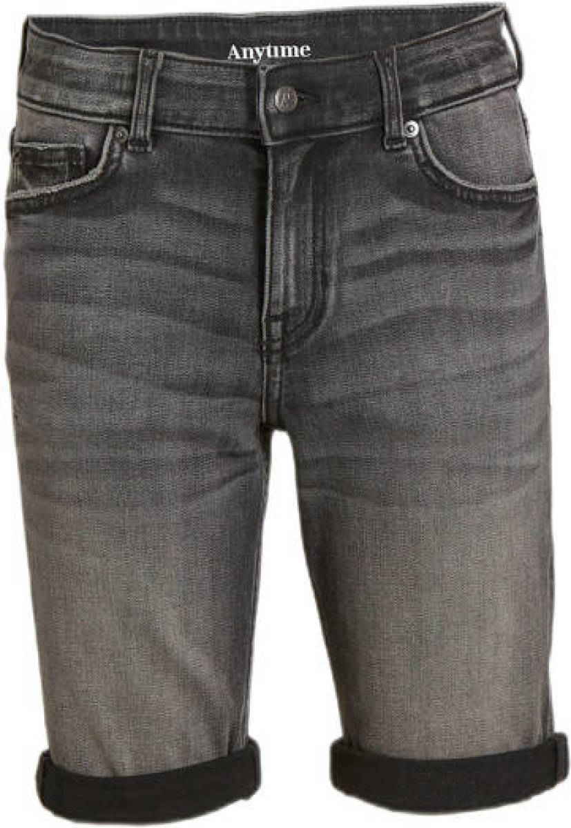 anytime denim short washed black
