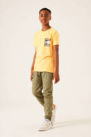 Garcia T-shirt met printopdruk oranje