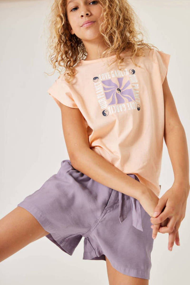 Garcia high waist short paars