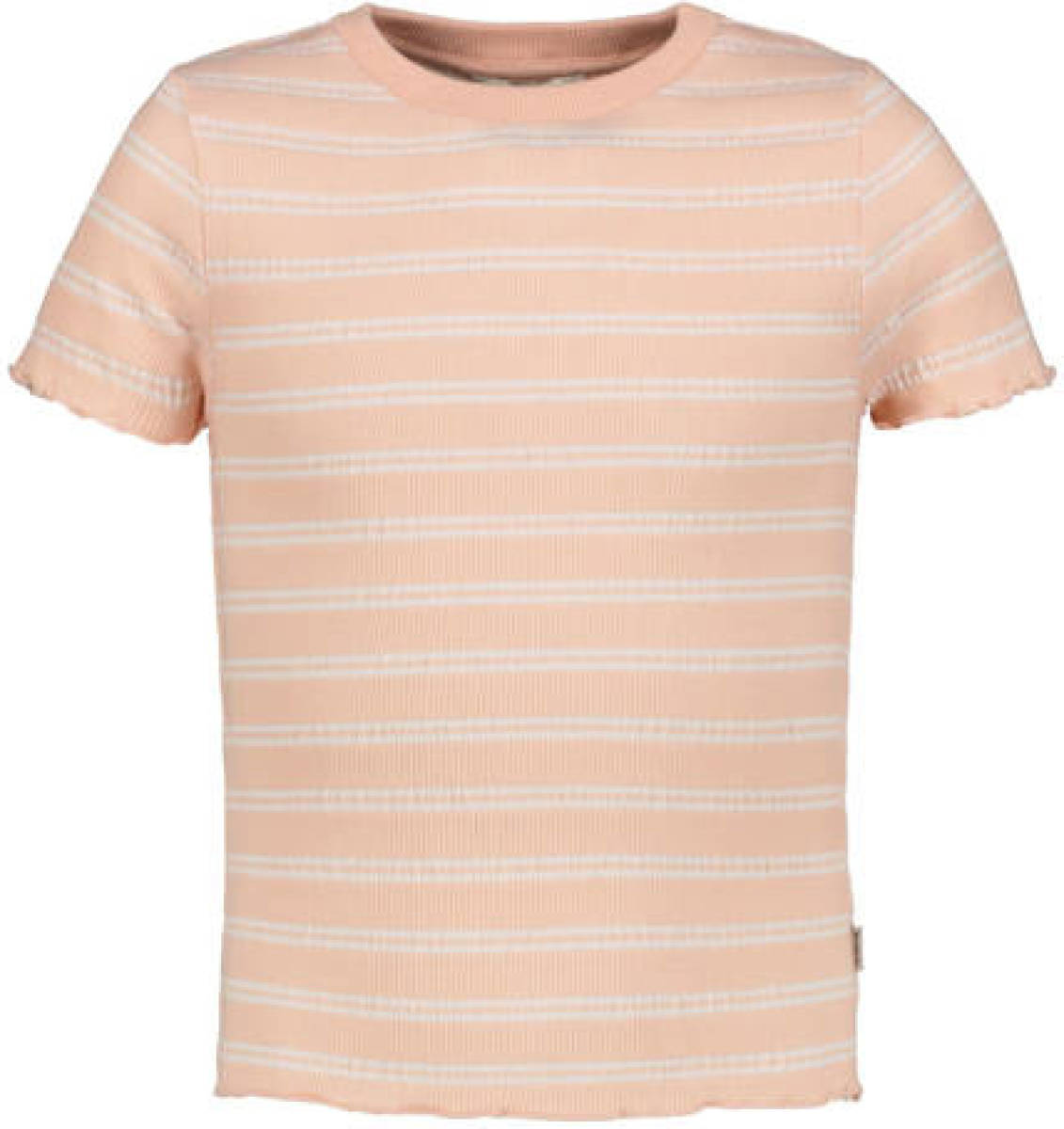 Garcia gestreept T-shirt oranje/wit