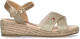 Tommy hilfiger sandalen met glitters goud