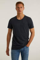Chasin' regular fit T-shirt Expand van biologisch katoen navy