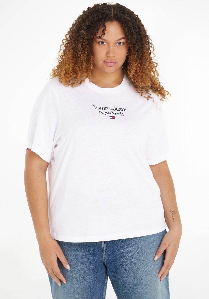Tommy Jeans Curve Shirt met korte mouwen TJW CRV REG ESSENTIAL LOGO 1 SS (1-delig)