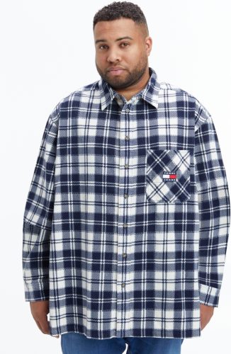 Tommy Jeans Plus Geruit overhemd TJM PLUS CHECKED CORD SHIRT